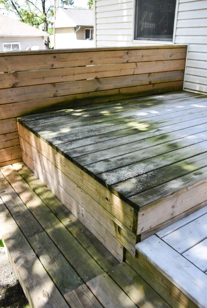 how to remove mould and algae on wooden deck