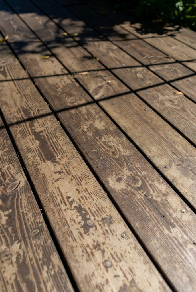 wood staining job without using conditioner