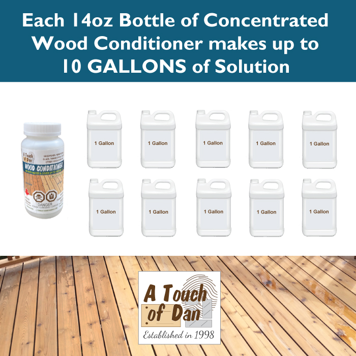 A Touch of Dan Wood Conditioner mixes with water